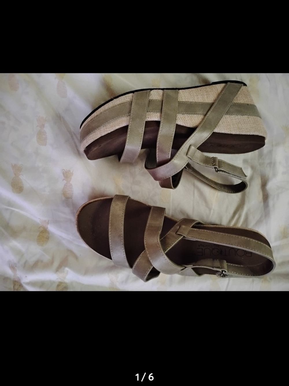Platform Espadrille Sandals in Taupe with Ankle Strap